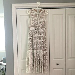 Rebecca Taylor white lace dress